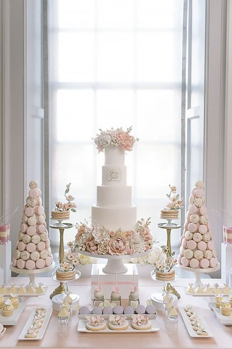 dessert table ideas for weddings, what to put on a dessert table, dessert table decor supplies, wedding dessert bar ideas, wedding dessert table, wedding dessert bar, wedding dessert table ideas, wedding desserts and treats #weddingplanning #brides #weddingsonpoint Fun Wedding Desserts, Dessert Station Wedding, Elegant Dessert Table, Simple Wedding Cakes, Dessert Table Ideas, Dessert Bar Wedding, Dessert Table Decor, Wedding Dessert Table, Wedding Dessert