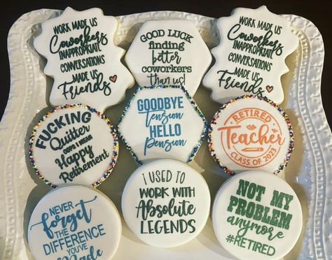 Retirement Cookies For Men, Cookies For Men, Retirement Cookies, For Men