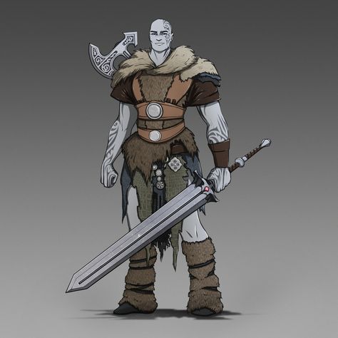 Dnd Goliath Fighter, Goliath Rune Knight, Goliath Barbarian, Half Giant, Dnd Fighter, Rune Knight, Eldritch Knight, Npc Art, Fantasy Inspo