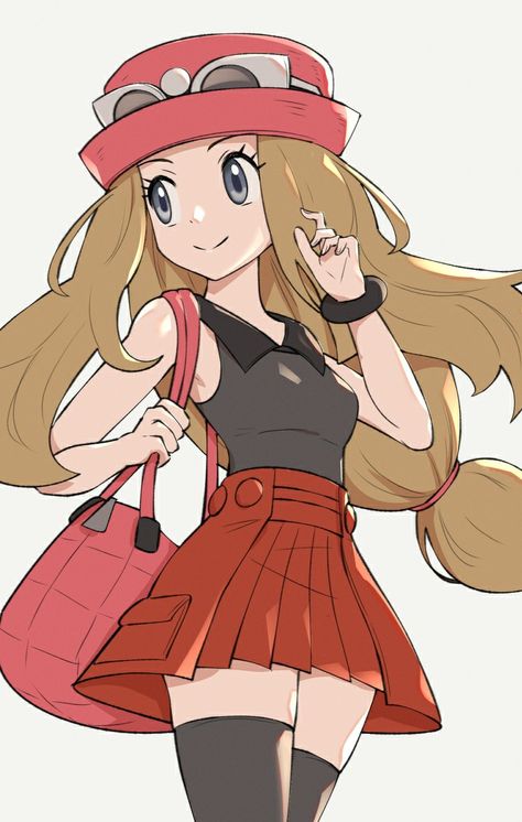 Pokemon Trainer Red, Serena Pokemon, Pokemon Ash And Serena, Oc Pokemon, Pokemon Waifu, Pokemon Special, Pokemon Comics, Pokemon Drawings, Pokemon Fan Art