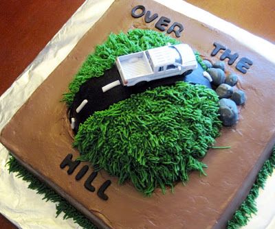 Over The Hill Cake, Birthday Cake Funny, Over The Hill Cakes, Surprise Birthday Cake, Funny Cakes, Cake Funny, New Birthday Cake, 50th Cake, New Birthday