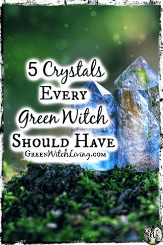 5 Crystals Every Green Witch Should Have - blog.greenwitchliving.com Earth Meaning, Nature Witch, Green Witchcraft, Wiccan Magic, Witch Garden, Green Magic, Witchcraft For Beginners, Hedge Witch, Herbal Magic