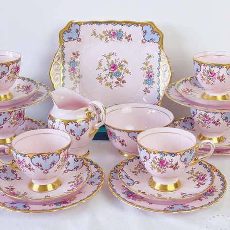 Pink tea cups