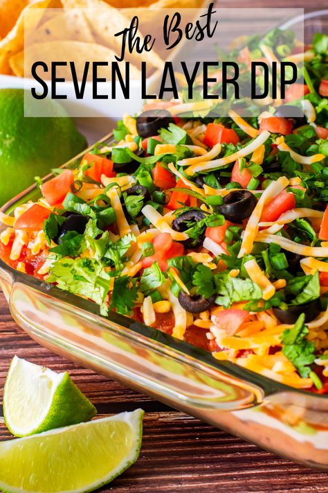 7 Layer Bean Dip, Layered Dip Recipes, Layered Bean Dip, Layered Taco Dip, Bacon Grilled Cheese, Seven Layer Dip, Guacamole Salsa, Recipes Authentic, Crowd Pleasing Appetizers