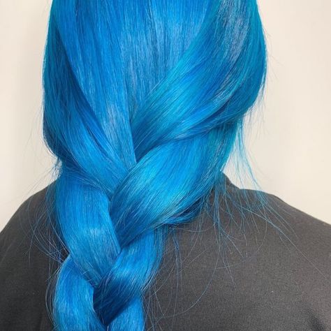 Electric Blue Hair Aesthetic, Lagoon Blue Hair, Bright Blue Hair Aesthetic, Cyan Blue Hair, Metallic Blue Hair, Neon Blue Hair, Blue Haircut, Long Blue Hair, Electric Blue Hair