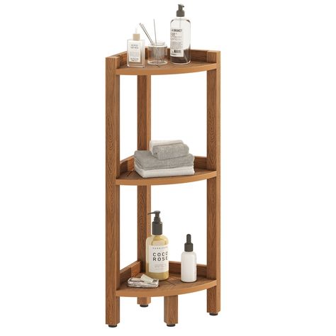 Moasis Bathroom 3-Tier Corner Shelf Corner Stool Poly Lumber Shelf Organizer - Bed Bath & Beyond - 38923614 Corner Shelves Bathroom Storage, Bathroom Corner Shelves, Corner Stool, Corner Bathroom Storage, Freestanding Bathroom Shelves, Standing Bookshelf, Bathroom Shower Accessories, Bathroom Corner Shelf, Bathroom Shelf Organization