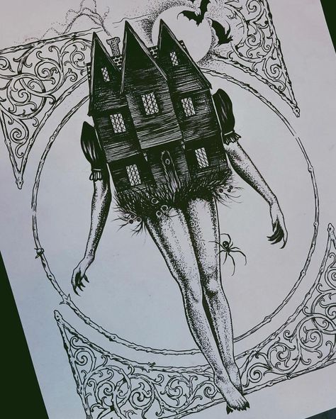 Witch House Tattoo, Salem Witch House, House Tattoo, Flash Designs, Cider Making, Witch Tattoo, Witch Shop, Flash Design, Salem Massachusetts