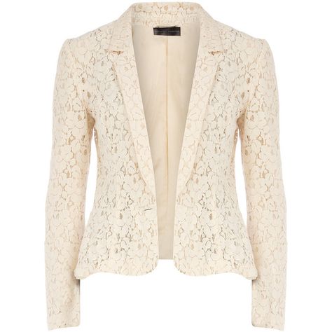 Cream lace blazer Look Hippie Chic, Projek Menjahit, Haine Diy, Lace Blazer, Elegante Casual, Lace Jacket, Stil Inspiration, Modieuze Outfits, Pink Blazer