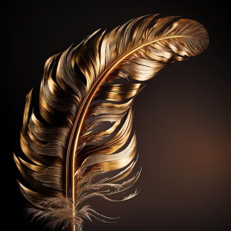 Beautiful bird feather in vibrant golden... | Premium Photo #Freepik #photo #colorful-background #colorful-wallpaper #background-color #colorful-colors Golden Feather, Feather Background, Bird Feather, Background Colorful, Beautiful Bird, Photo Beautiful, Colorful Background, Skylark, Sparrows