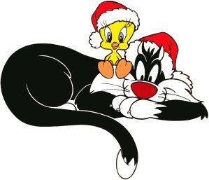 Tweety Bird Quotes, Looney Tunes Wallpaper, Christmas Cartoon Characters, Sylvester The Cat, Christmas Yard Art, Looney Tunes Cartoons, Disney Images, Classic Cartoon Characters, Animated Christmas