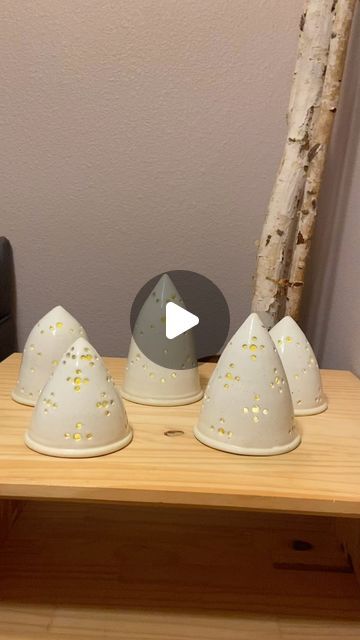 Amy Winter on Instagram: "White Christmas Tree Luminaries :)" Instagram White, December 8, White Christmas Tree, White Christmas, Christmas Tree, Ceramics, Christmas, On Instagram, White