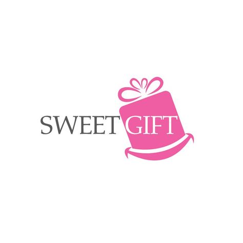 Sweet Gift Logo by Creative Hawks Gift Logo, Telephone Booth, Shop Logo Design, Retail Logo, Decorative Frame, Learning Graphic Design, Logo Gifts, Album Design, Logo Fonts