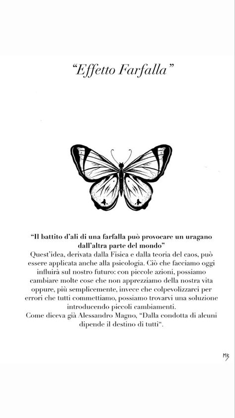 #butterflytattoo #butterflyeffect #butterfly #tattoo Word Art Quotes, Italian Quotes, Discreet Tattoos, Butterfly Effect, Motivational Phrases, Life Is Strange, Butterfly Tattoo, Pretty Quotes, Word Art