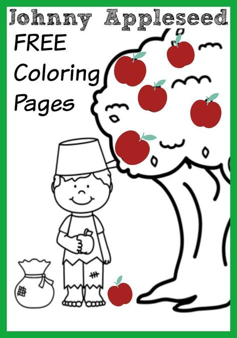 Jonny Appleseed, Johnny Appleseed Craft, Johnny Appleseed Activities, Apple Unit Study, September Lessons, Preschool Apple Theme, Apple Preschool, Apple Unit, Johnny Appleseed