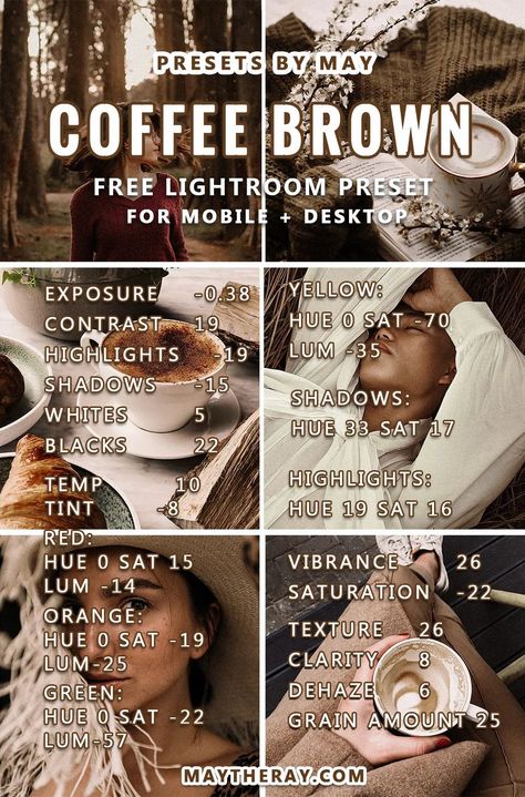 Check out this FREE brown aesthetic Lightroom mobile preset! Includes a free Lightroom Tutorial. For Lightroom Mobile and Desktop. #Lightroom #LightroomPresets #VSCO #Lightroomtutorial Brown Aesthetic Editing, How To Edit Brown Aesthetic Photos, Brown Lightroom Presets Tutorial, Light Room Presets Free Tutorial, Lightroom Editing Cheat Sheets, Aesthetic Lightroom Edit, Presets For Lightroom Free Tutorial, Lightroom Presets Tutorial Aesthetic, Lightroom Filters Aesthetic