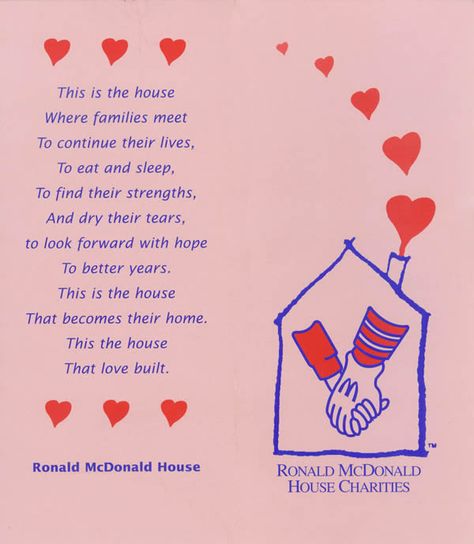 Ronald Mcdonald House - This is where out of town families with sick kids stay when their children are suffering in a Hospital far away from home.  There may be one near you with Plenty of Volunteer opportunities for your whole family/school/church.  There is one in Charlotte,NC #charlottepediatricclinic Adpi Philanthropy, Adpi Graphics, Charity Party, Community Service Ideas, Ronald Mcdonald House Charities, Kids Inspo, Ronald Mcdonald House, Preventive Medicine, Alpha Delta