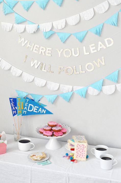 How to Throw the Ultimate DIY Gilmore Girls Viewing Party via Brit + Co Gilmore Party Ideas, Gilmore Girls Party, Girls Party Decorations, Viewing Party, Girl Themes, 14th Birthday, Bday Girl, Girls Party, 16th Birthday