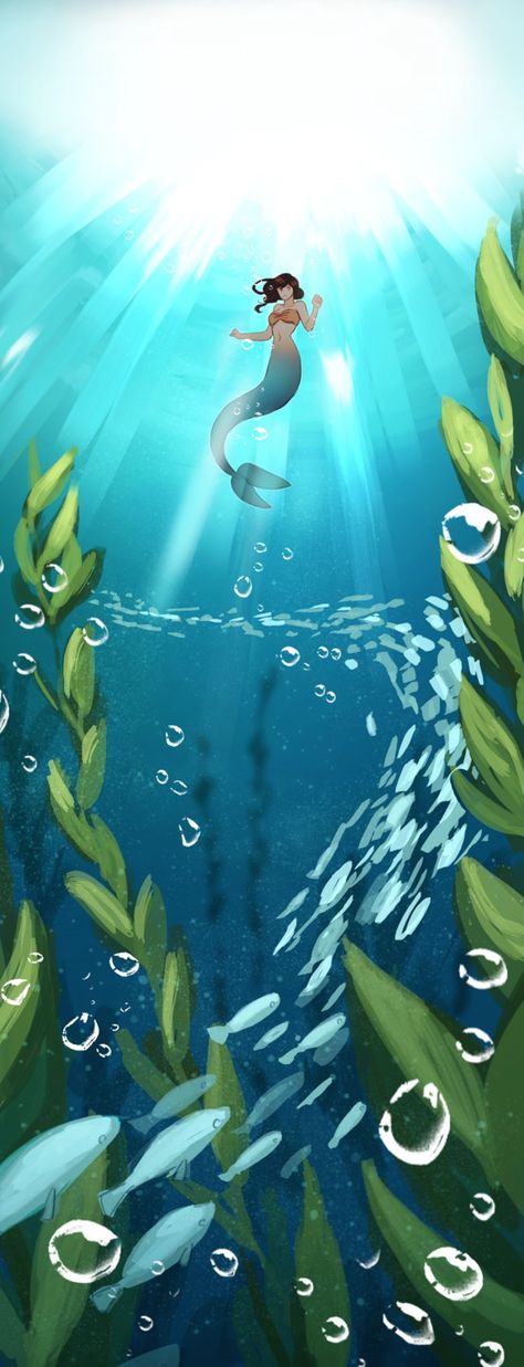 Sirens lament~~ I absolutely LOVE this webtoon!!! ♡ Water Distortion, Siren's Lament Webtoon, Sirens Lament, Underwater Background, Siren's Lament, Swimming Underwater, Anime Mermaid, Mermaid Fairy, About Water