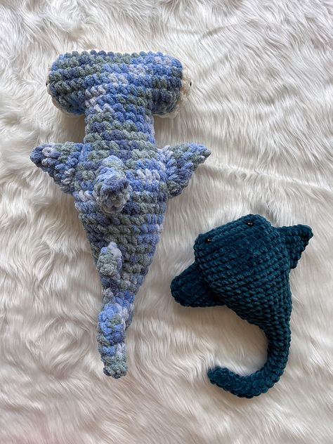 Crochet hammerhead shark and stingray Plush Shark Crochet Pattern Free, Hammerhead Crochet Pattern, Hammerhead Shark Amigurumi Free Pattern, Crochet Hammerhead Shark Pattern Free, Whale Shark Crochet Pattern Free, Hammerhead Shark Crochet Pattern Free, Free Shark Crochet Pattern, Crochet Whale Shark Pattern Free, Manta Ray Crochet Pattern Free