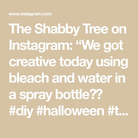 Tree Crafts, Spray Bottle, Bleach, Spray, Cricut, Instagram