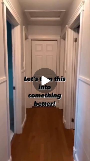 Double Folding Doors, Transforming Interior Doors, Plain Doors Makeover Ideas, Faux Door Ideas, Hall Closet Door Ideas, Fold Door Ideas, Bi Fold Door Makeover, Plain Door Makeover, Space Saving Door Ideas