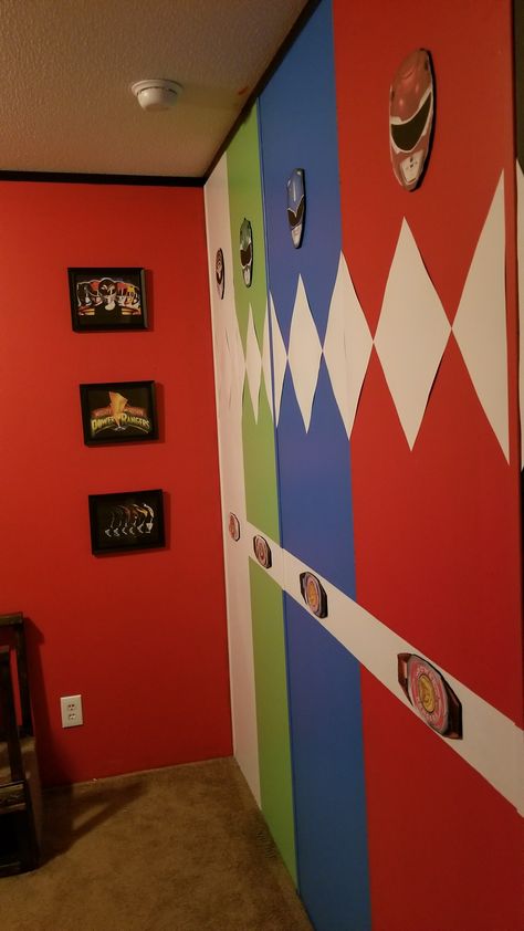 Power Ranger Bedroom Ideas, Zebra Stripes, Power Ranger, Comic Collection, New York Rangers, Power Rangers, Bedroom Furniture, House Interior, Sweet Home