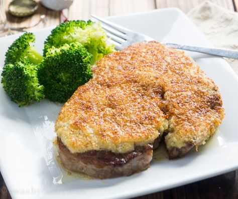 Ribeye Recipes, Crusted Steak Recipe, Parmesan Crusted Steak, Crusted Steak, Panko Crumbs, Parmesan Crusted Chicken, Parmesan Crusted, Crusted Chicken, Pork Rinds