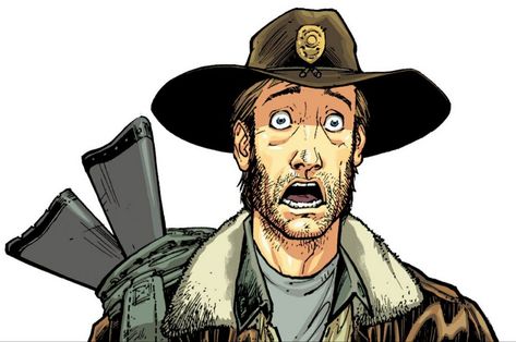 Rick Twd Comic, Twd Comic Art, Rick Grimes Comic, Bujo 2025, Walking Dead Comic, Twd Comics, Walking Dead Art, Zombie Art, Carl Grimes