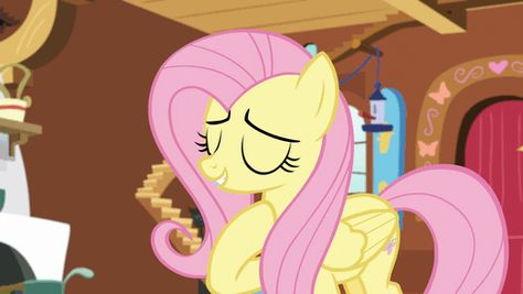 Fluttershy Banner Discord, Fluttershy Banner Gif, Fluttershy Gif, Wings Gif, Mlp Gifs, Fluttershy Mlp, Animated Cute, Folded Wings, Mlp Fluttershy