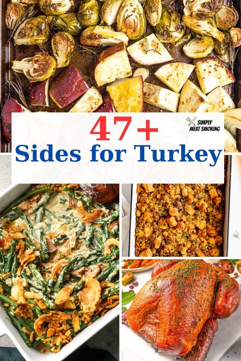 What to Serve With Turkey: 47 Best Side Dishes Sides For Turkey, What To Serve With Turkey, Turkey Dinner Sides, Easy Broccoli Casserole, Easy Cheesy Scalloped Potatoes, Turkey Side Dishes, Hashbrown Casserole Easy, Fennel And Orange Salad, Bbq Appetizers