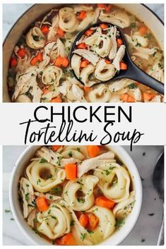 Tortellini Soup Recipes Easy, Chicken Tortellini Soup, Easy Chicken And Rice, Chicken Tortellini, Pre Cooked Chicken, Delicious Soup Recipes, Tortellini Soup, Yummy Chicken Recipes, Chicken Noodle Soup