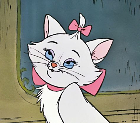 "Because I'm a lady, that's why"-Marie Marie Cat, Disney Cats, Marie Aristocats, Disney Icons, The Aristocats, Old Disney, Disney Aesthetic, Cartoon Cat, Disney Wallpaper