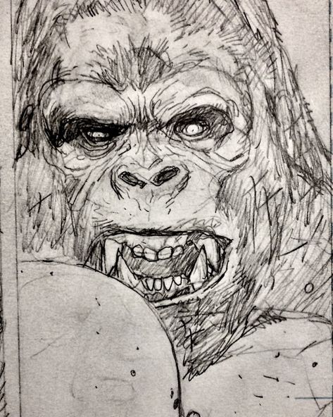 Dougmahnke on Instagram: “Gorilla Grodd. Preparing to eat a giant cookie, or bite the head off of Lex Luthor?  Either way drawing gorillas is play, never work.…” Monster Eating Human Drawing, Gorilla Art Drawing, Gorilla Drawing, Cartoon Gorilla, Gorilla Art, Vintage Fashion Sketches, Monkey Drawing, Monkey Mask, Gorillas Art