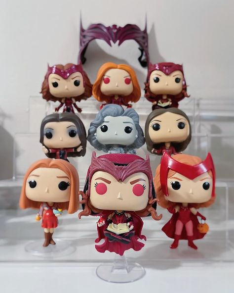 Wanda Aesthetic, Marvel Decor, Olivia + Core + Aesthetic, Funko Pop Dolls, Funk Pop, Multiverse Of Madness, Lizzie Olsen, Elizabeth Olsen Scarlet Witch, Pop Dolls