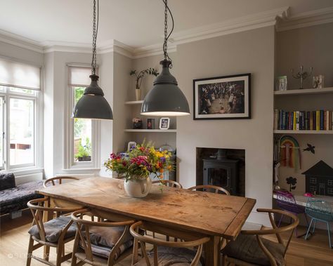 Dining Room 1930s House, London Living Room Ideas, 1930s Dining Room Ideas, Uk Dining Room, Light Dining Room Ideas, 1930s Dining Room, Large Dining Room Ideas, Victorian Dining Room Ideas, London Dining Room