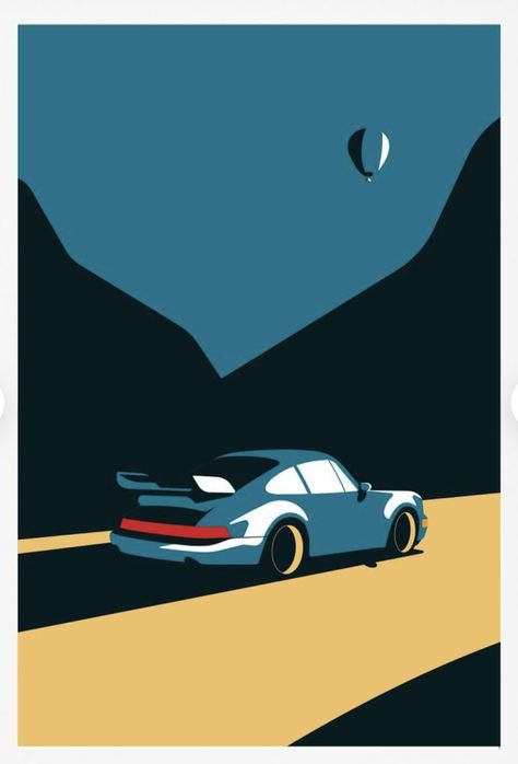 Cool Car Paintings, Simple Car Painting, Abstract Car Painting, Porsche Design Wallpaper, Easy Car Painting, Mercedes Illustration, Car Painting Easy, Car Artwork Illustration, Car Illustration Art