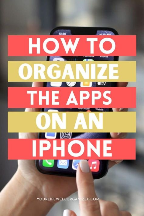 If your iPhone apps are a mess and you're having trouble finding them when you need to use them, check out these great tips on how to organize iPhone apps. How To Organize Your Iphone, Organization Ideas For Phone, How To Organize Your Phone, Ipad Apps Organization, Organize Iphone Apps, Apps You Need On Your Phone, Iphone App Organization, App Organization Iphone, Organize Apps