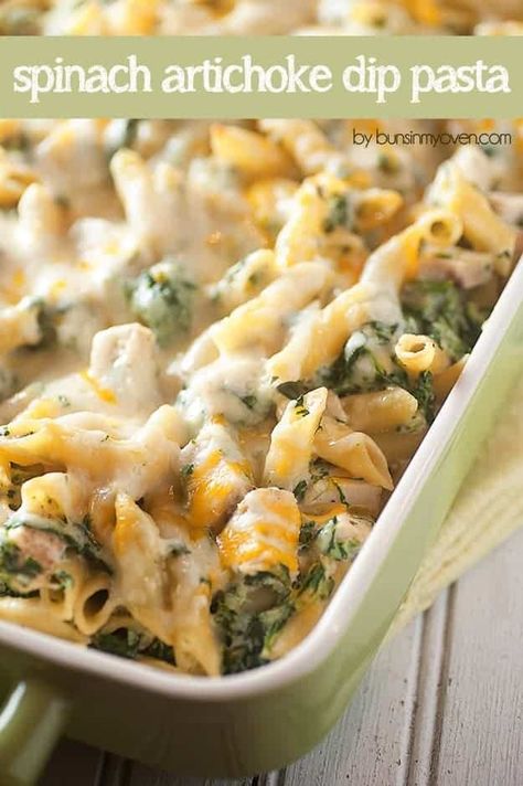 Spinach Artichoke Dip Pasta Recipe Spinach Artichoke Dip Leftover, Spinach Dip Leftover Meals, What To Do With Leftover Spinach Dip, What To Do With Leftover Spinach Artichoke Dip, Leftover Spinach Dip, Spinach Artichoke Dip Pasta, Artichoke Dip Pasta, Leftover Spinach, Dinner Spinach