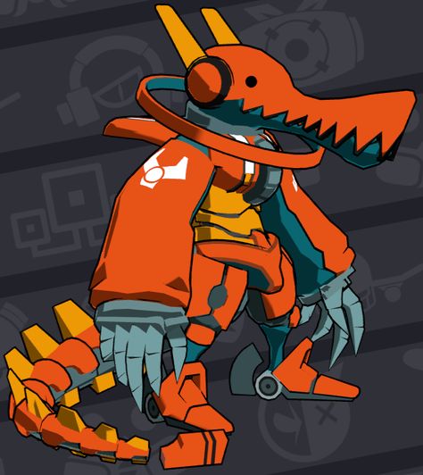 Latch | Lethal League Wiki | Fandom Lethal League Blaze, Low Poly Art, Art Folder, Robots Concept, Robot Concept Art, Character Design Animation, Cartoon Character Design, Anime Drawings Boy, Character Design References