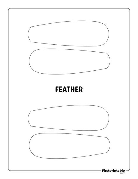 Get ready for Thanksgiving with free turkey templates and outlines! Perfect for preschool crafts, cut-off stencils, and creative projects. Choose from simple feathers to full body templates for easy DIY fun. Great for decorations, classroom activities, and more Turkey Feathers Template, Feather Template Printable Free, Turkey Stencil, Printable Turkey Template, Feather Printable, Turkey Template, Feather Template, Turkey Drawing, Body Templates