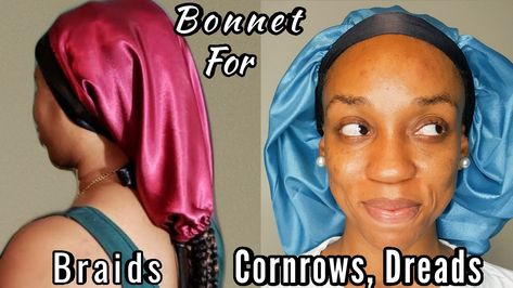 Sleep Bonnet, Bonnet Hair Dryer, Braids Cornrows, Braid Patterns, Cornrows Braids, Hair Dryer, Night Time, Scrunchies, Natural Hair