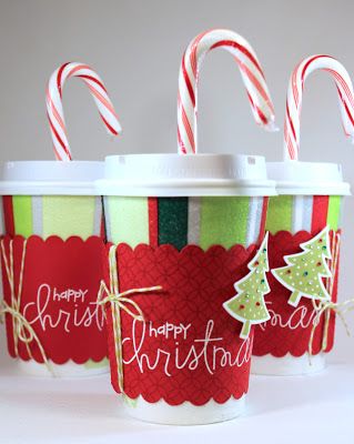 Teacher Christmas Gift Idea and Instructions: Coffee Cup Gift Card Holder Coffee Cup Crafts, Mini Coffee Cups, Coffee Cards, Cup Crafts, Coffee Cup Gifts, Teacher Christmas Gifts, 3d Christmas, Teacher Christmas, Cup Gifts