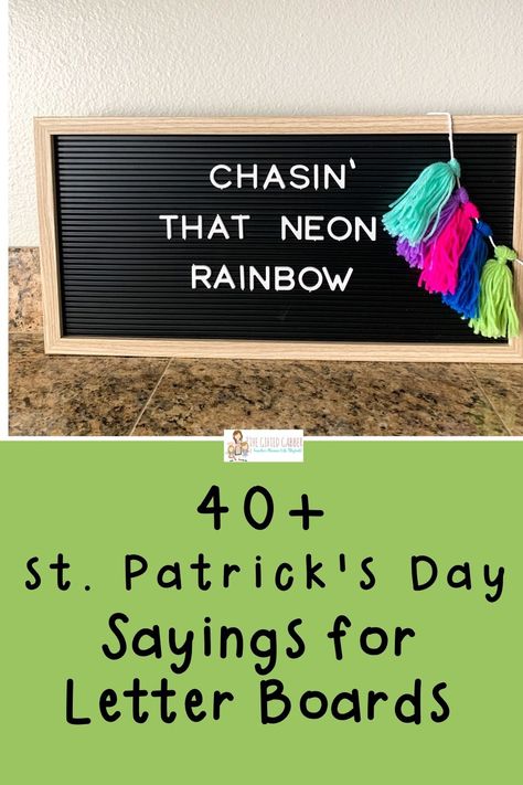 Find all kinds of humor and inspiration with these funny St. Patrick's Day quotes. This collection of 40+ St. Patrick's Day sayings will bring some sass and clever charm to your letter boards, signs and Instagram captions! St. Patrick's Day letter boards are a fun way to jazz up parties or your home. St Pattys Letter Board, Saint Patricks Day Quotes Funny, St Patricks Sayings Quotes, Funny March Letter Board, Lucky Quotes Funny, St Patrick’s Day Message Board, Irish Letterboard Quotes, March Decorating Ideas Home, Funny St Patricks Day Quotes Humor