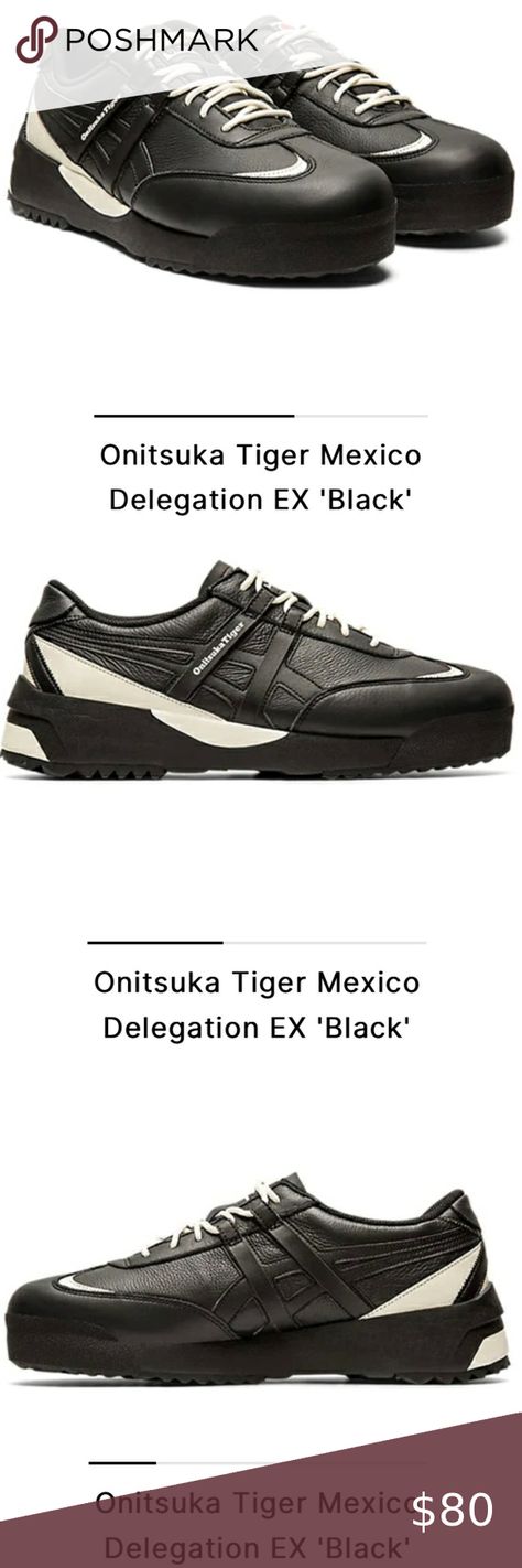 ASICS Onitsuka Tiger  Mexico Delegation EX ‘Black’ sneakers black white shoes Mexico Delegation, Asics Onitsuka, Black White Shoes, Black And White Shoes, Onitsuka Tiger, Black Sneakers, White Shoes, Hard To Find, Sneakers Black