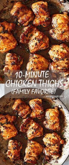 Fried Chicken Thighs Boneless, Chicken Recipes Fried, Recipe Chicken Thighs, Pan Fried Chicken Thighs, Chicken Thigh Recipes Oven, Chicken Thigh Recipes Crockpot, Boneless Chicken Thigh Recipes, Diet Recipes Easy, Chicken Thigh Recipes Baked