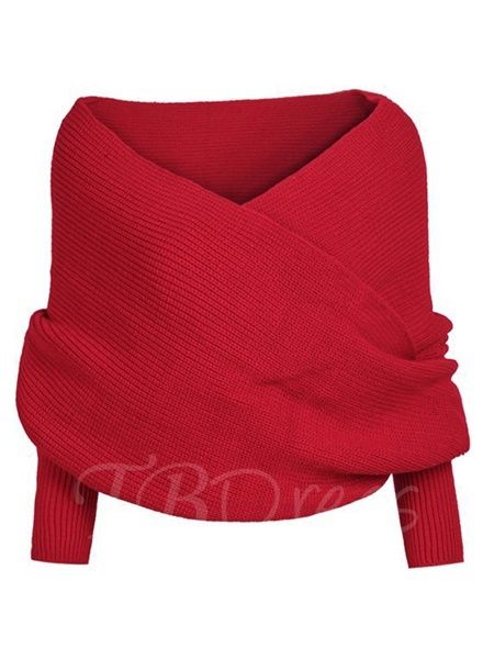 Tbdress.com offers high quality V-neck Cross Knitting Casual Pullover Women's Sweater Sweaters unit price of $ 15.99. Red Off Shoulder Top, Cross Sweater, Red Pullover Sweater, Batwing Sleeve Sweater, Off The Shoulder Sweater, Sweater Season, Cropped Knit Sweater, Sweater Scarf, Red Pullover