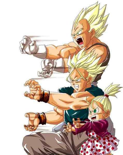 Vegeta, Trunks, and Bulla Vegeta Y Trunks, Vegeta And Trunks, Vegeta And Bulma, Dragonball Super, Anime Dragon Ball Goku, Dragon Ball Goku, Dragon Ball Gt, Anime Dragon Ball Super, Dragon Ball Art