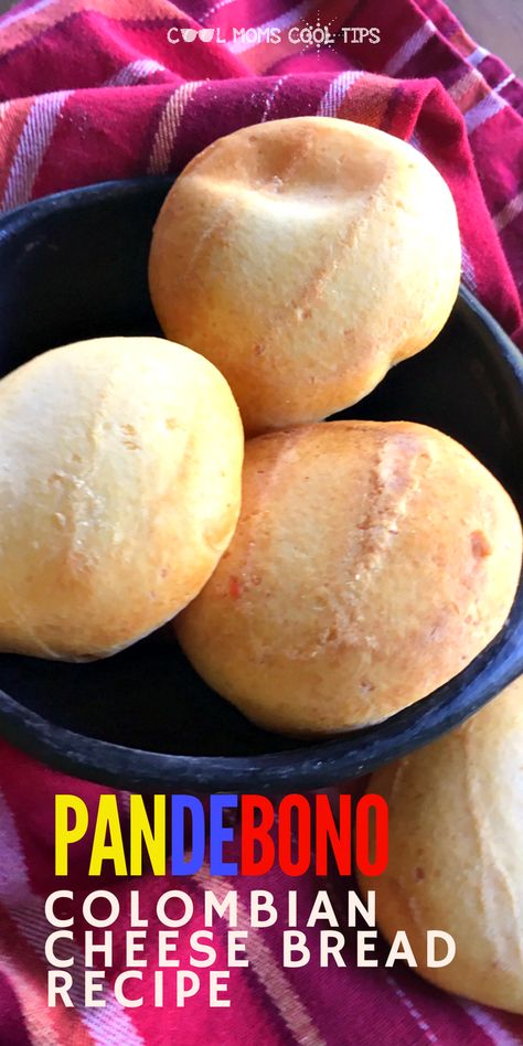 Pandebono Recipe, Columbian Recipes, Colombian Dishes, Colombian Cuisine, South American Recipes, Cheese Bread Recipe, Latin American Recipes, Colombian Food, Hispanic Food