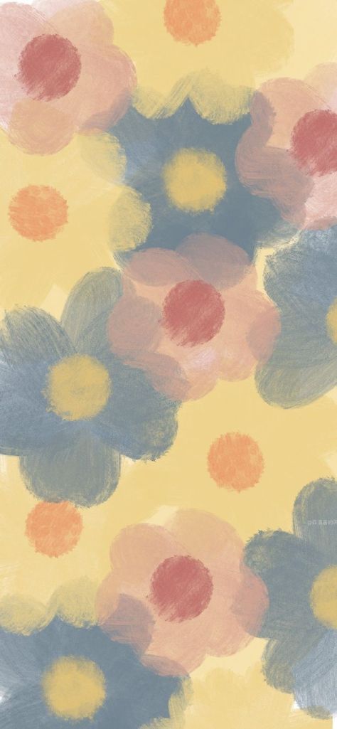 Flowers Wallpaper Iphone, Wallpaper Painting, Floral Wallpaper Iphone, Vintage Flowers Wallpaper, Wallpaper Iphone Wallpaper, Wallpaper Doodle, Iphone Wallpaper Pattern, Soft Wallpaper, Hippie Wallpaper