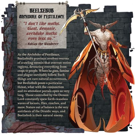 Druids & Beelzebub - Massive Darkness 2 Belzabub Demon, Beelzebub Demonology, Beelzebub Demon, Unleash The Beast, Fantasy Demon, Mtg Art, D D Items, Rpg Characters, Demon Art